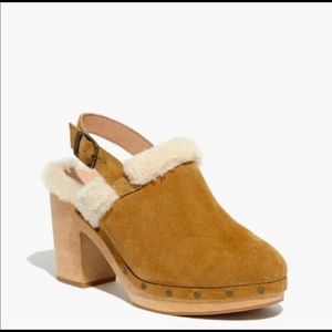 Madewell Shearling Slingback Clog